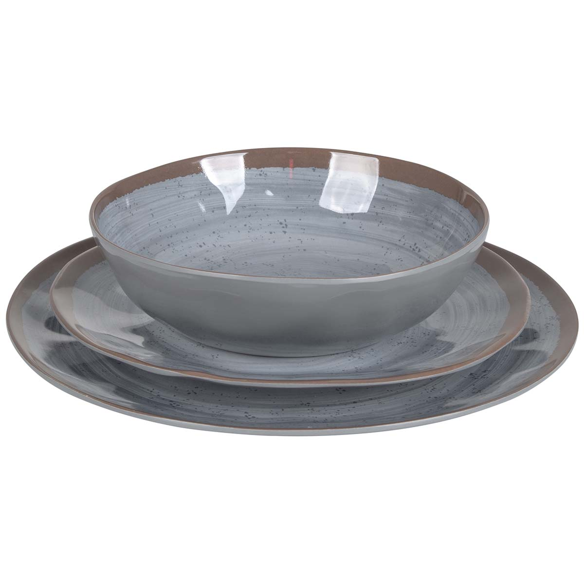 BC Servies Halo 12dlg melam grijs BC Servies Halo 12dlg melam grijs