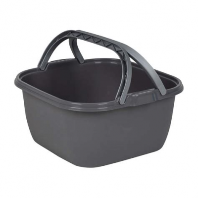 BC Wasbak Camping vierkant 13l grij