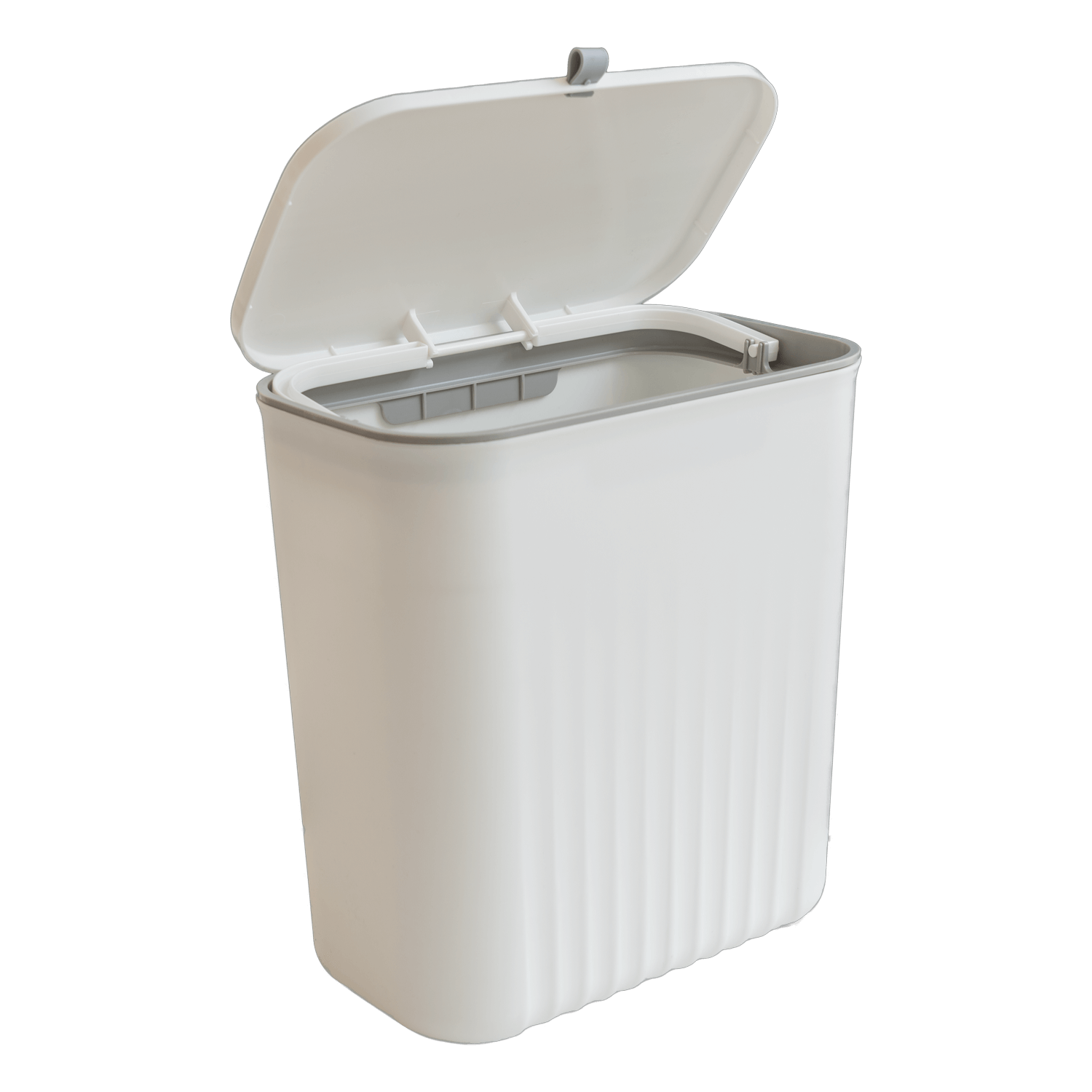 Brescia afvalbak met wegklap deksel Brescia afvalbak met wegklap deksel