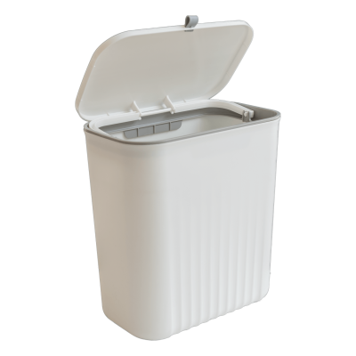 Brescia afvalbak met wegklap deksel