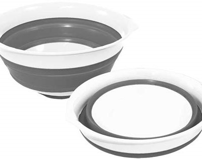 Opvouwbare schaal 1.5L wit/grijs