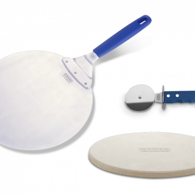 Pizza cutter set (stone/lifter/cutter)