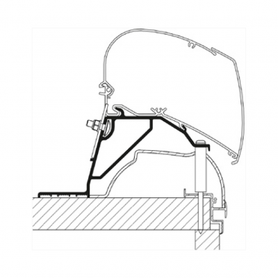 Thule Omnistor adapter Hobby caravan 2014 roof