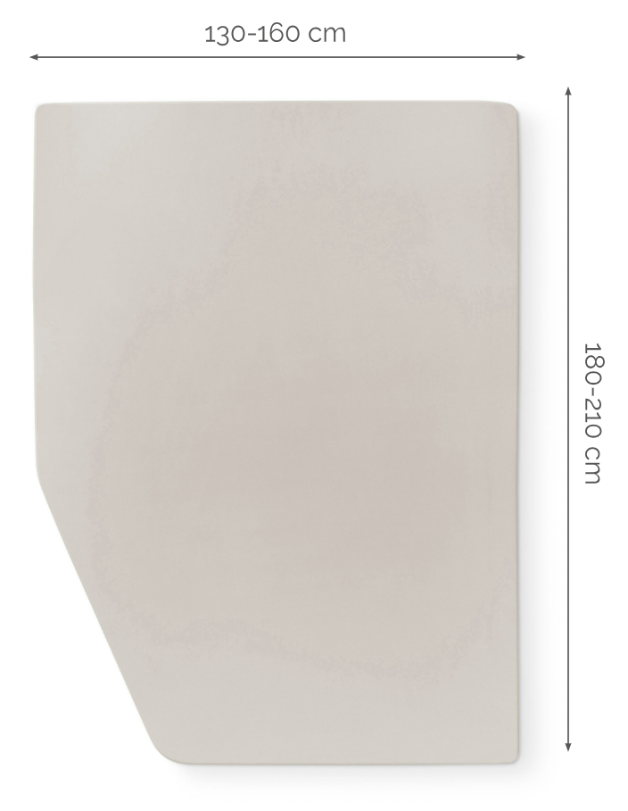 Walra Jersey hoeslaken (Frans bed links) zand Walra Jersey hoeslaken (Frans bed links) zand