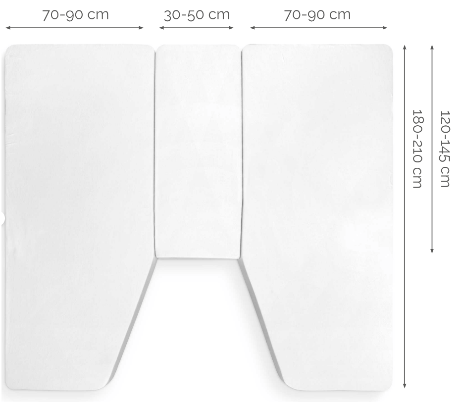 Walra Molton matrasbeschermer (3-delig) wit Walra Molton matrasbeschermer (3-delig) wit