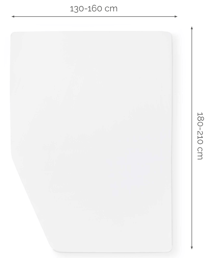 Walra Molton matrasbeschermer (Frans bed links) wit Walra Molton matrasbeschermer (Frans bed links) wit