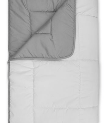 Walra Travel Dekbed (140x200) lichtgrijs/antraciet